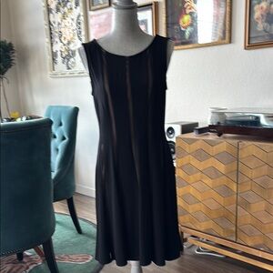 Connected Apparel Black Sleeveless Sheath Dress